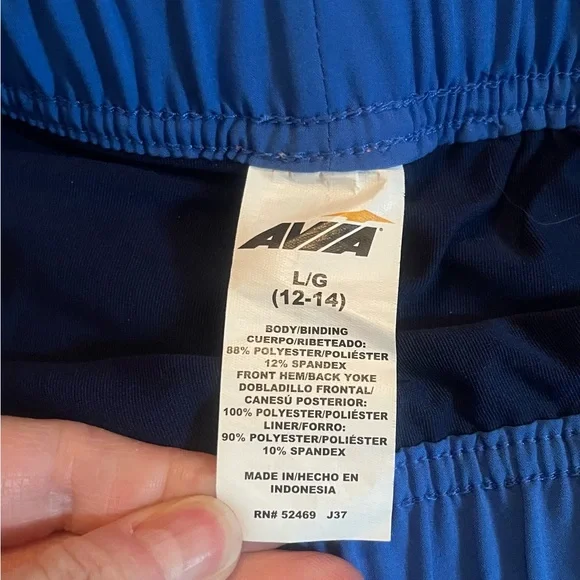 Avia Blue Active Performance Layered Shorts Size Large - Picture 7 of 11